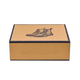 กล่องรองเท้ากระดาษลูกฟูกพับได้แบบกำหนดเองรูปร่างสี่เหลี่ยมพร้อมอายุการใช้งานนาน